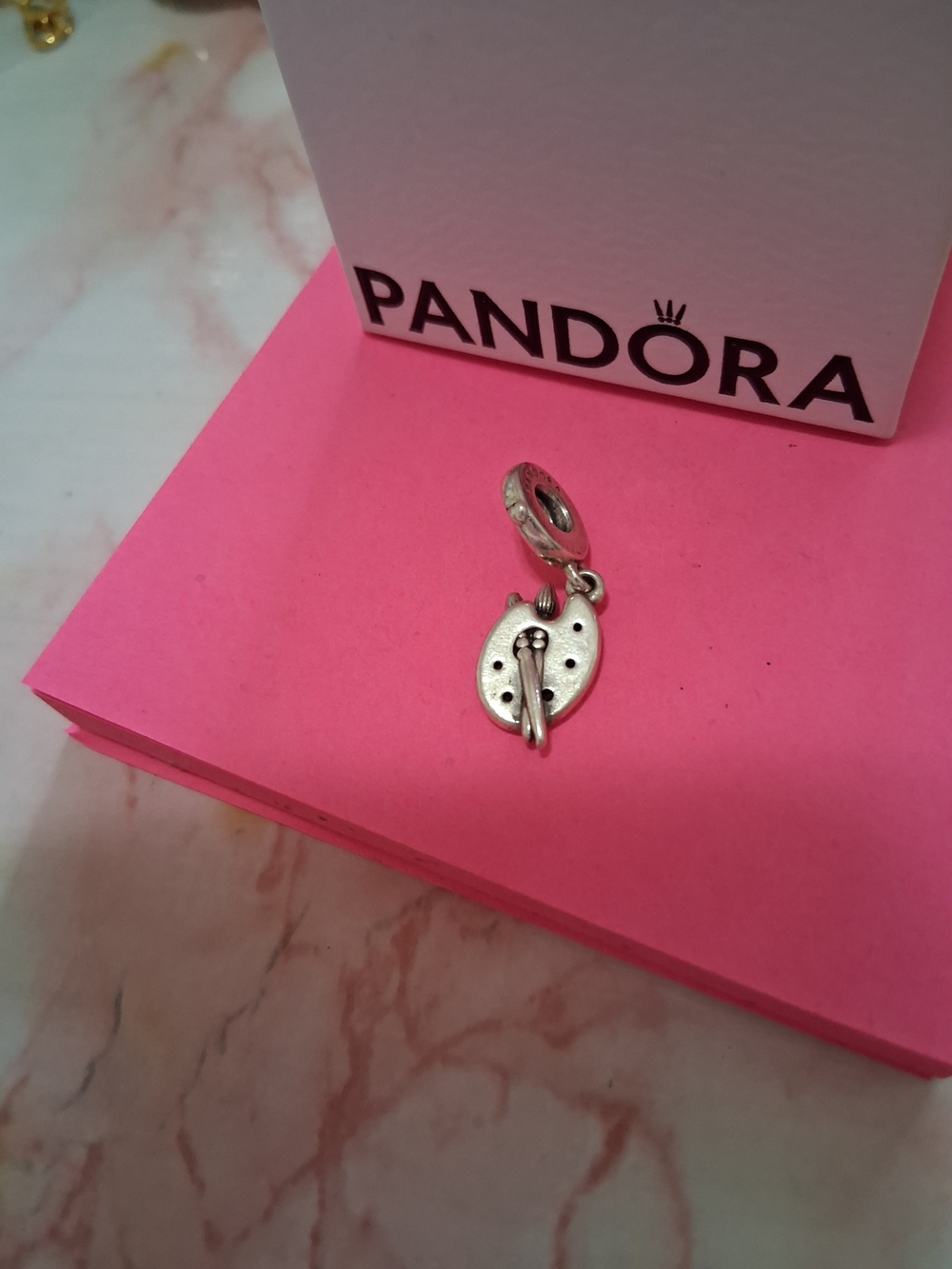Pandora Silver Artist Palette Charm in Silver